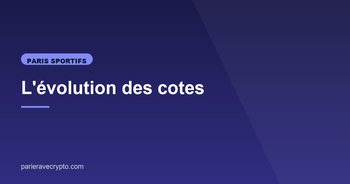 Illustration de l'article consacré à l'évolution des cotes