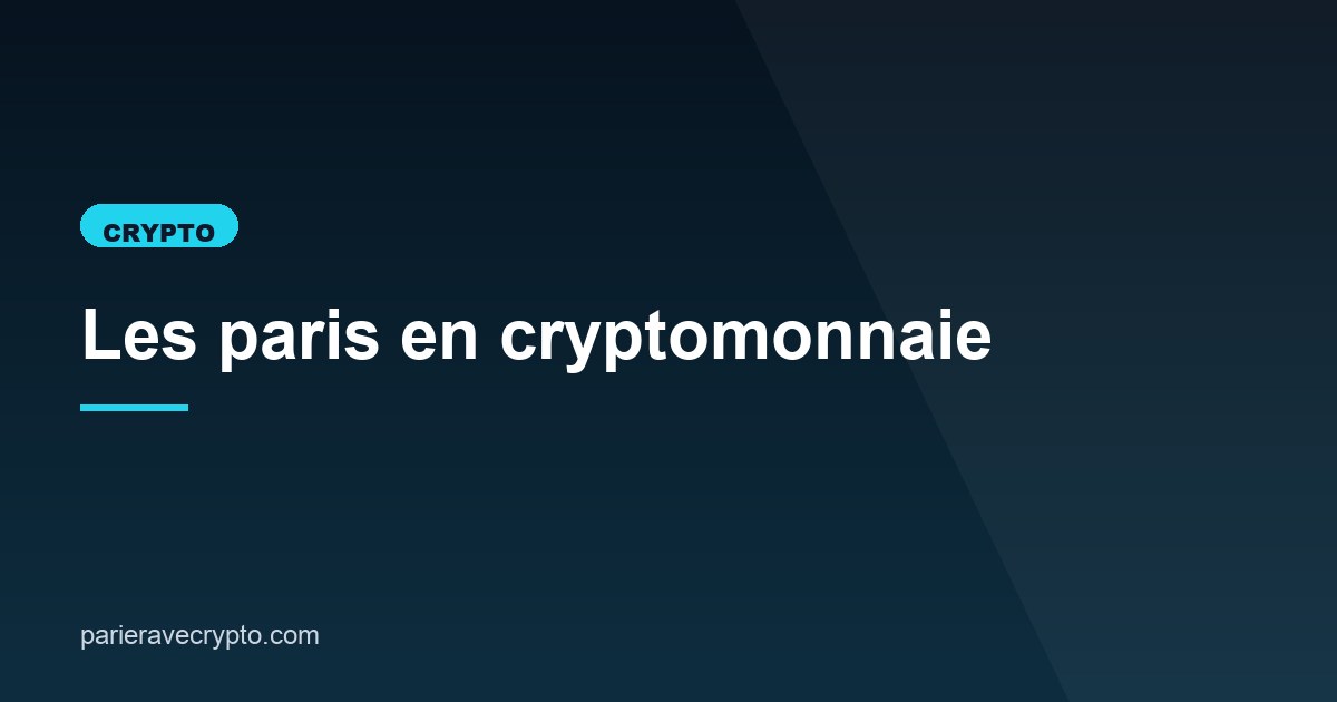 Illustration de l'article consacré aux paris en cryptomonnaie