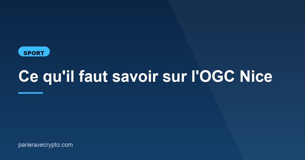 Illustration de l'article consacré à l'OGC Nice